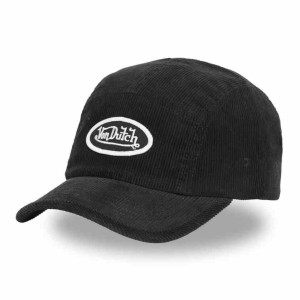VON DUTCH casquette trucker baseball velours cotelé noir