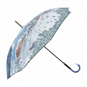 Piganiol Parapluie femme canne winter made in france