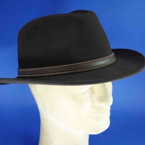 Chapeau feutre de laine traveler marron