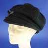 gavroche laine polyester noir hiver femme : couleur - noir, taille - elastiqué de 54 cm à 58 cm