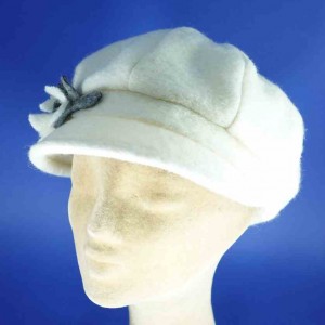 gavroche laine polyester écru hiver femme