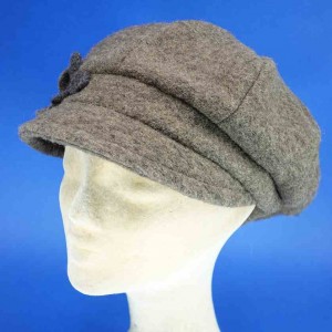 gavroche laine polyester marron hiver femme