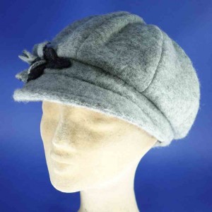 gavroche laine polyester gris clair hiver femme