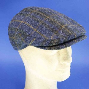 casquette anglaise 100 % pure laine vierge navy homme