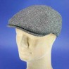 Casquette formée hiver avec protége oreilles et protége nuque pure laine vierge : couleur - gris, taille - 55cm