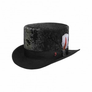 Haut de Forme fashion laine noir by Alfonso D'Este