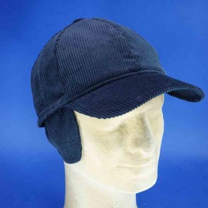casquette baseball velours marine protége oreilles hommes