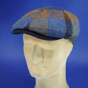 Casquette brooklin pure laine vierge patch bleu