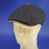 casquette brooklin 100% pure laine vierge noir : couleur - noir, taille - 55cm