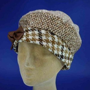 toque femme laine polyester marron flechet