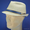 chapeau trilby paille cousue