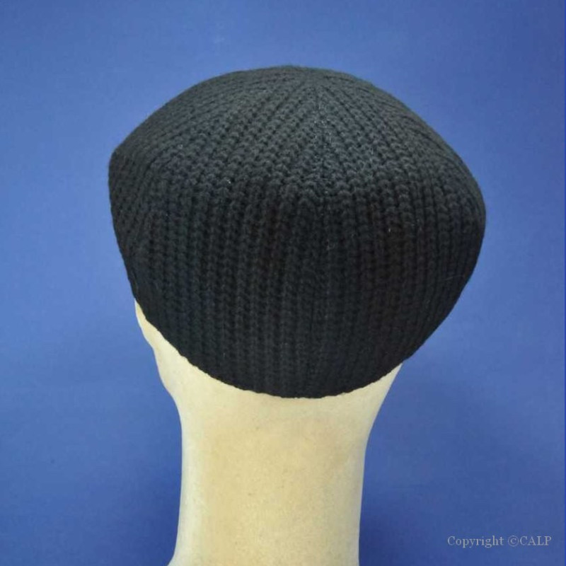 Chapka Noire, maille tricot canata - Fabrication Europe