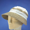 Casquette femme coton paille