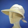 Casquette femme coton paille