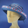 Chapeau grand bord macramé